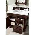 thumbnail image 6 of James Martin Vanities 36" Single Vanity, Warm Cherry w/ 3 CM White Zeus Quartz Top, 6 of 7
