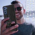 thumbnail image 6 of CoverON For Samsung Galaxy S21 FE Case, KickStand Ring Loop Holder Rugged Phone Cover Magnetic Slide Stand, Black, 6 of 9