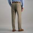 thumbnail image 2 of Men's Haggar® Premium Comfort Straight-Fit Flat-Front Dress Pants Color: Grey Size: 33X32, 2 of 4