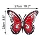 thumbnail image 2 of Paquete de 3 mariposas de metal para decoración al aire libre, decoración de pared, decoración de mariposas de doble alas, colgante para jardín, patio, 2 of 5