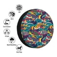 thumbnail image 4 of Susaid Colorful Carp Streamer Print Tire Covers,Waterproof Anti-UV Snow Sun Rain Tire Covers for RV,Truck, SUV, Trailer, Camper-15 inch, 4 of 6