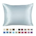 thumbnail image 7 of Blissford Luxury Baby Blue Satin Pillowcase with Zipper Closure, Queen 2-Pack, 7 of 7