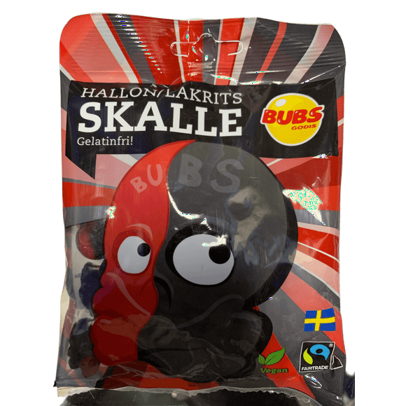BUBS Godis Hallon Skalle Candy Bag 90G - Sweden Edition