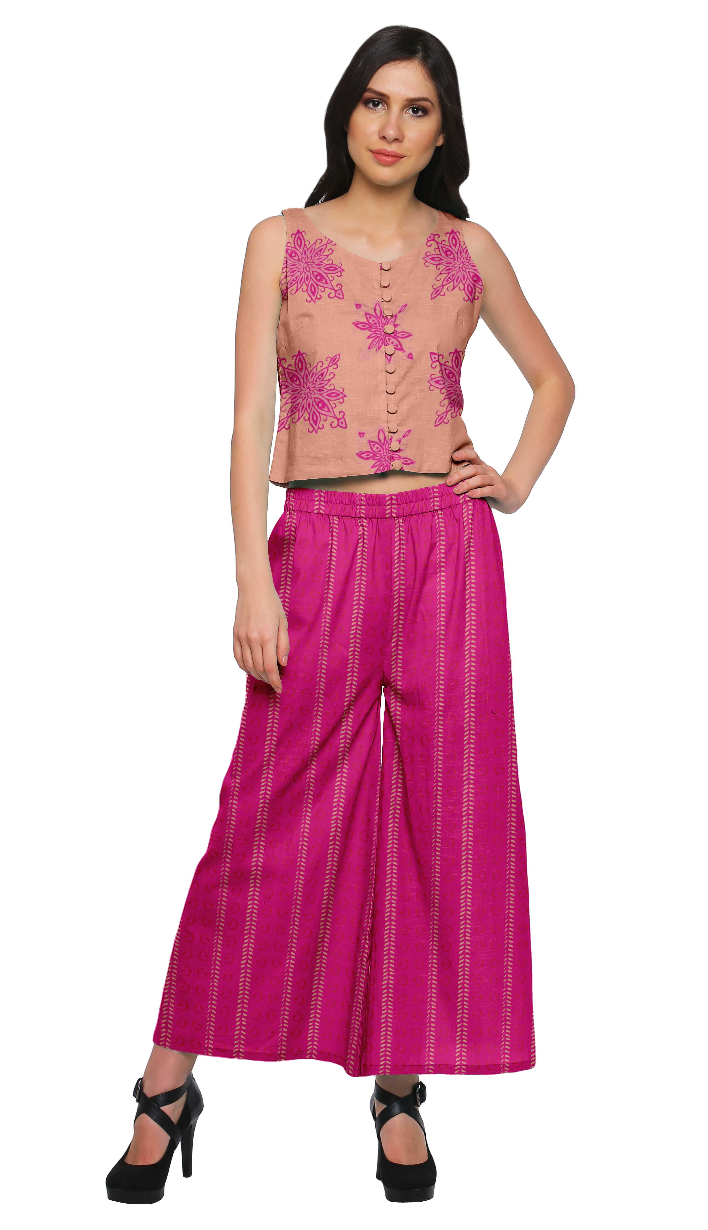 Palazzo Set Printed Women Ethnic Wear 