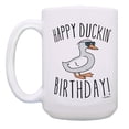 thumbnail image 2 of ThisWear Duck Birthday Favors Happy Duckin Birthday Duck Theme Birthday Mug 15oz Coffee Mug, 2 of 4