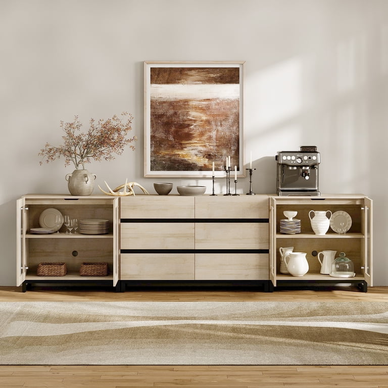 modern closet dresser White Dresser 6 Drawer Dresser for Bedroom Modern Wooden Closet Double  Dresser Closet Living Room Hallway Entryway Dressing Room
