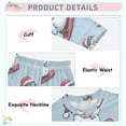 thumbnail image 2 of Boys Pajamas Girls Pajama Cartoon Snowman Skiing Cute Comfortable Cotton Two-piece Pajama Set, 2 of 7
