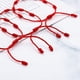 thumbnail image 4 of 6 Piezas Pulseras de Hilo de Verano Pulsera Roja Pulsera de Cordón Rojo Cabalá Ajustable Rojo, 4 of 5