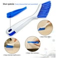 thumbnail image 4 of 4Pcs Cleaning Brush Small Scrub Brush Kitchen Sink Bathroom Brushes, Sliding Door or Window Track Cleaning Brush with Dustpan, 4 of 6