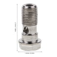 thumbnail image 2 of FOMIYES Conector De Banjo De Inoxidable Para Con Adaptador Y Rosca Plateada Para Auto, 2 of 8