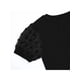 thumbnail image 5 of Camiseta Para Mujer Cuello Redondo Manga Corta Tops De Retazos XBTCLXEBCO Negro;L, 5 of 5