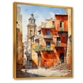 thumbnail image 2 of Designart "Terracotta Town'S Urban Charm" France Floater Framed Wall Art Prints, 2 of 5