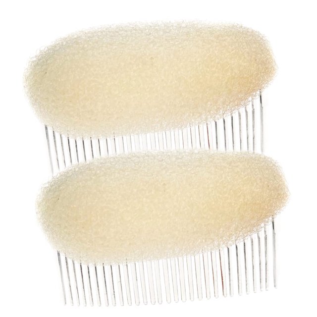 2 piezas encantadoras inserciones de volumen para aumentar el volumen, esponja para estilizar el cabello, herramienta para hacer moños, Base para el cabello, peine para el cabello, Accesorios para pei