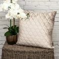 thumbnail image 3 of Parkland Collection Bazyli Transitional Quilted Taupe Throw Pillow, 3 of 7