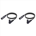 thumbnail image 1 of 2 Uds. Adaptador de Cable de ExtensióN de MicróFono XLR, Cable de MicróFono XLR Hembra de 90 Grados una XLR Macho Recto de 3 1M, 1 of 7