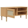 thumbnail image 6 of vidaXL TV Stand SENJA Rattan Look Black 41.7"x15.7"x19.3" Solid Wood Pine, 6 of 9
