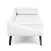 thumbnail image 6 of GDF Studio Alphonso Mid Century Modern Fabric Chaise Lounge, Ivory and Dark Brown, 6 of 8