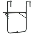 thumbnail image 3 of vidaXL Hanging Balcony Table Brown 60x64x83.5 cm Plastic Rattan Look, 3 of 5