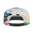 thumbnail image 4 of Balery Baseball Cap Flat Bill Hats for Men Adjustable Size for Running Workouts and Outdoor Activities All Seasons Dad Hat(Butterfly In Blossoms Zen ), 4 of 9