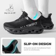 thumbnail image 2 of Zapatillas Deportivas Slip On para Mujer ALLSWIFIT Negras Talla 6, 2 of 9