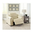 thumbnail image 7 of Bowery Hill Modern Leather Power Recliner with Headrest in Beige, 7 of 7