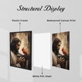 thumbnail image 5 of WFSposter Jesus Canvas Wall Art Jesus with Red Bird Bright Red Picture Print Christian God Poster Cardinal and Jesus Picture for Church Prayer Room, 5 of 7