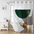 thumbnail image 2 of Chendee Double-Layer Shower Curtain:Waterproof And Moisture-Proof,Elegant And Stylish!,A, 2 of 9