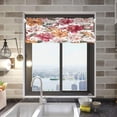 thumbnail image 2 of Colorful Flowers Curtain Valance for Kitchen Windows/Bathroom/Living Room/Bedroom Blackout, Rod Pocket Valance Small Window Treatment, 54" W x 18" L Home Decor, 2 of 6