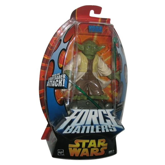 Star Wars Force Battlers (2005) Yoda Action Figure w/ Whirling Lightsaber Attack