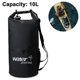 thumbnail image 1 of Bolsa seca impermeable con bolsillo frontal con cremallera que mantiene el equipo seco para kayak, playa, rafting, paseos en bote, senderismo, camping y pesca con teléfono resistente al agua, 1 of 5