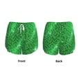 thumbnail image 3 of Fotbe Shiny round green sequins Pattern Womens High Waist Running Shorts Athletic Workout Quick Dry Shorts for Women with Pockets Gym Yoga Summer Shorts-Large, 3 of 7