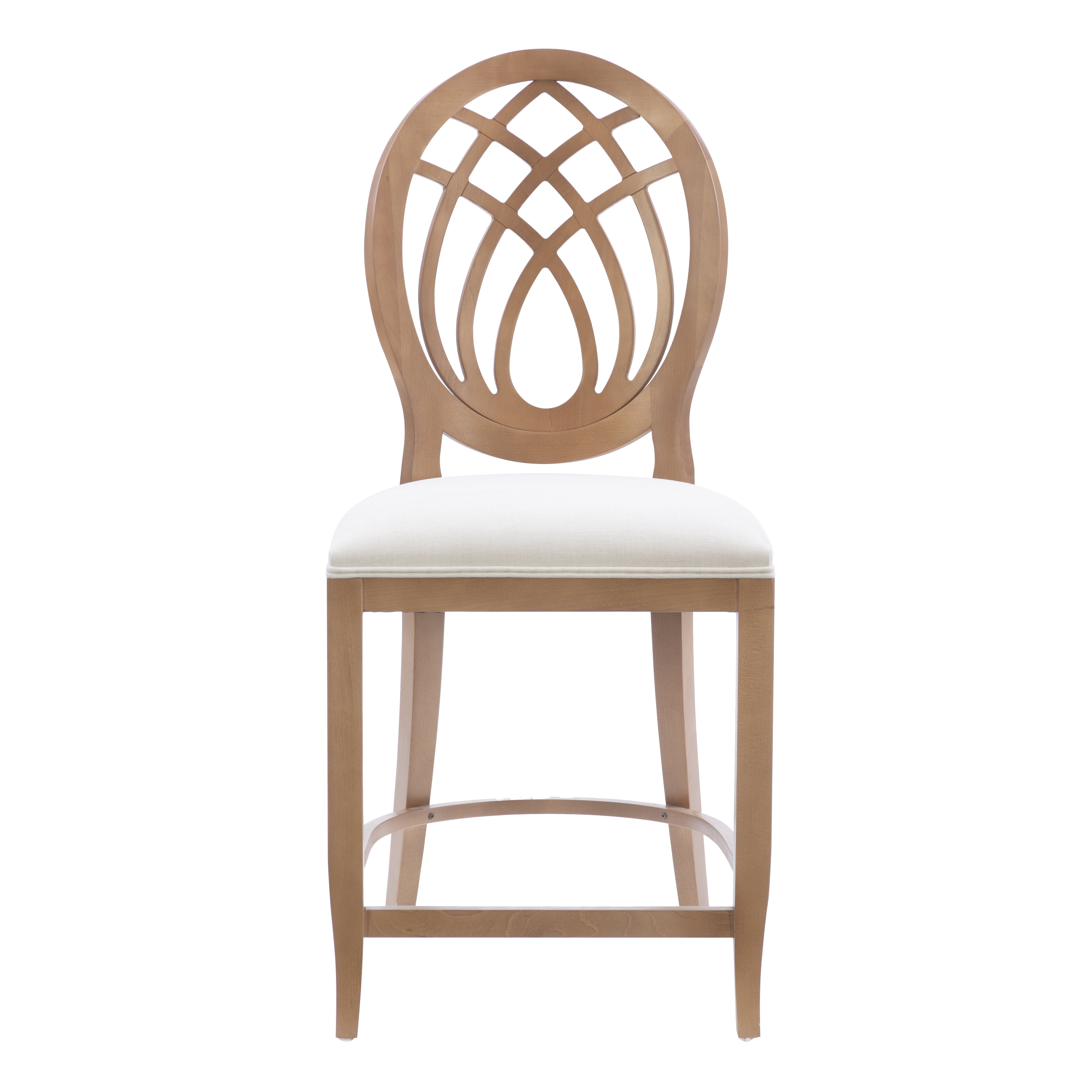 Linon Osborne 24" High Back Brown/Gray Counter Stools, Set of 2