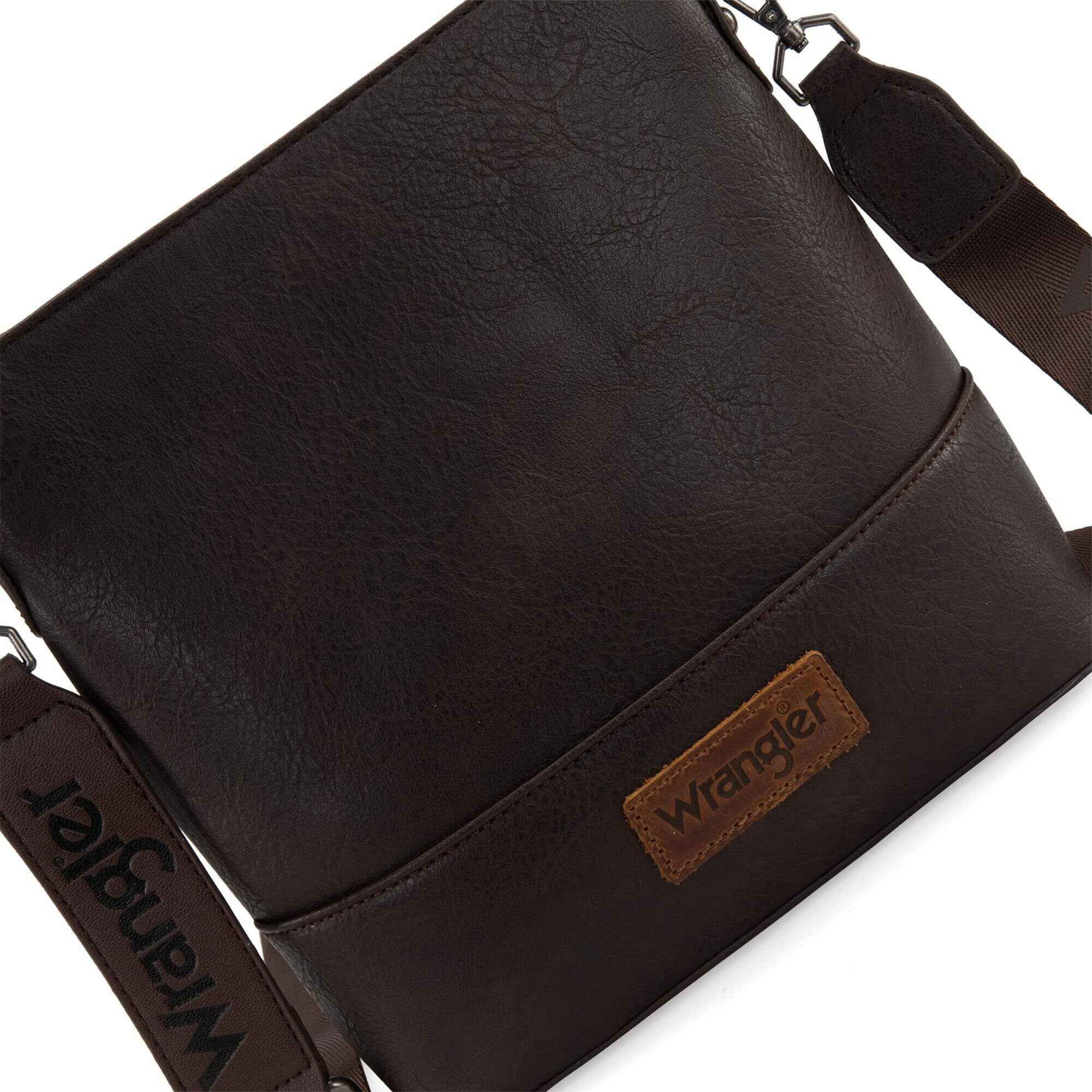 Wrangler Crossbody Purses for Women Two Tone Crossbody Bags Women Purses and Handbags, Coffee