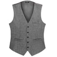 thumbnail image 2 of COOFANDY Men Casual Suit Vest Formal Dress Vest Slim Fit Waistcoat Business Wedding, 2 of 6