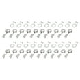 thumbnail image 1 of Twist Lock Fasteners, Versatile Uses Zinc Alloy Easy To Install Turn Button Fasteners Turn Button Eyelet Stud 100pcs 20 Set  for Water Proof Fabric, 1 of 7