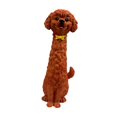 thumbnail image 2 of Figura de perro de resina, jarrón para flores, maceta, regalo decorativo, maceta artística Marrón, 2 of 9