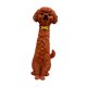 thumbnail image 2 of Figura de perro de resina, jarrón de flores, maceta, contenedor de plantas, adorno artístico Marrón, 2 of 9
