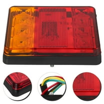 Soimiss Trailer Rear Lamp LED Indicator Lamps Multi 2Pcs Plastic