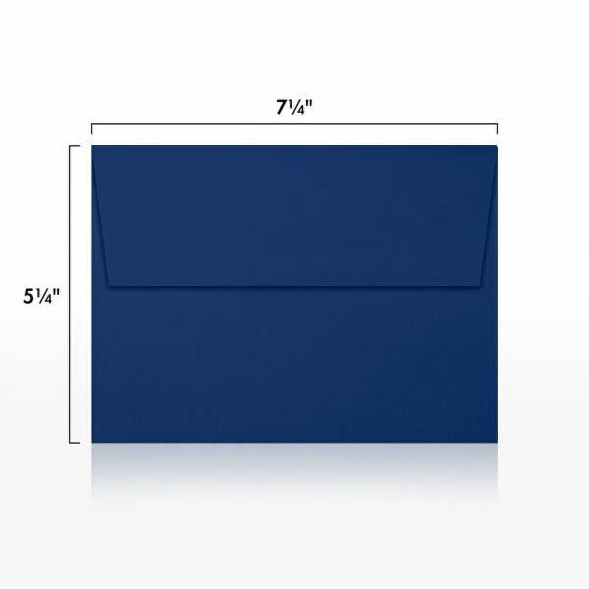 LUXPaper A7 Invitation Envelopes, 5 1/4 x 7 1/4, Navy, 250/Pack