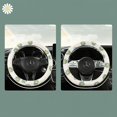 thumbnail image 2 of Small Daisy Winter Plush Automobile Steering Wheel Cover Round Warm Handle Cover - D Type Fresh Rice/38cm/Pack, 2 of 4