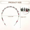 thumbnail image 6 of Unique Bargains 4pcs Teeth Comb Floral Pattern Headbands Tooth Comb Hair Hoop for Women Yellow Red Deep Pink White, 6 of 7