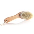 thumbnail image 2 of Cepillo corporal de cerdas naturales de jabalí con mango de madera contorneado, 2 of 4