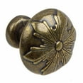 thumbnail image 3 of GlideRite 1-1/8 in. Round Snowflake Cabinet Knob, Antique Brass, Pack of 10, 3 of 5