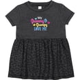 thumbnail image 3 of Inktastic My Grammy and Grampy Love Me with Hearts Girls Baby Dress, 3 of 5