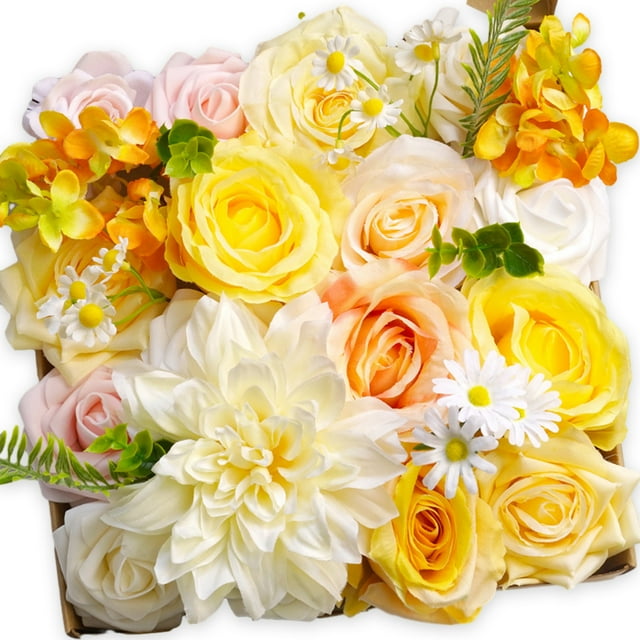 Wweixi Whimsical Blooms Low Maintenance Artificial Flower Collection Realistic 23new style LH005 1Set