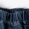 thumbnail image 4 of Tiijoy Boys Baggy Jean Shorts Wide Leg Elastic Waist Denim Shorts Toddler Jorts, Sizes 4-5, 4 of 7