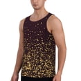 thumbnail image 2 of Logiee Gold sparklin Print Men's Workout Tank Top,Quick Dry Workout Tank Top,Gym Muscle Tee,Fitness Bodybuilding Sleeveless T Shirt-Medium, 2 of 7