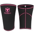 thumbnail image 2 of Rodilleras de 7 mm (1 par) - Rodilleras de alto rendimiento para levantamiento de pesas, cross training y powerlifting - Las mejores rodilleras y correas de compresión - Para hombres y mujeres (Negro/, 2 of 5