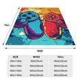 thumbnail image 3 of Balery Gaming Manta de Felpa Suave y Acogedora – Cobija de Franela Aterciopelada para Cama, Lavable y Cálida para Sofá, Mascotas, Transpirable-50"x40", 3 of 7