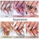 thumbnail image 4 of Polvo de uñas cromado XCF 6 frascos efecto espejo de oro rosa pigmento de manicura, 4 of 4